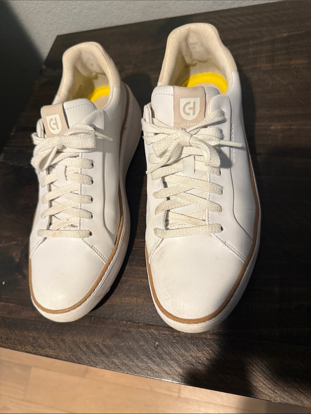 White Golf Le Fleur Women's Leather Sneakers